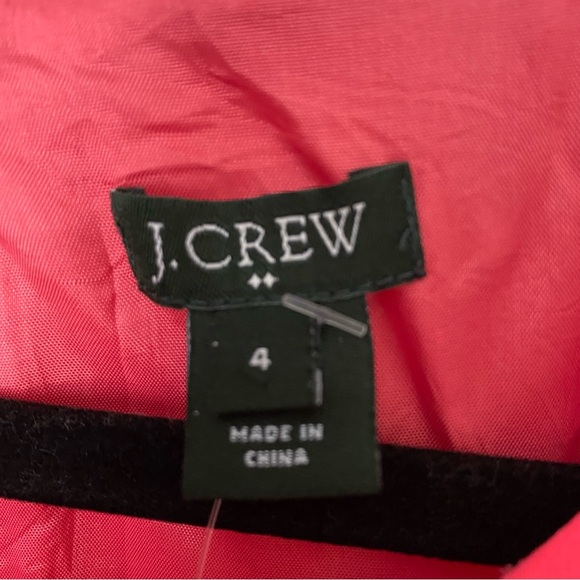 J.Crew Sleeveless Coral Dress Women’s Size 4 Elastic Waist Lined Zip Back - Picture 6 of 6